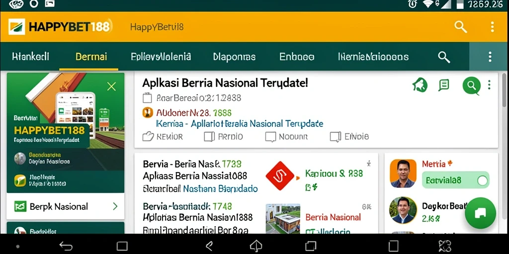 Tampilan antarmuka user-friendly aplikasi HAPPYBET188.