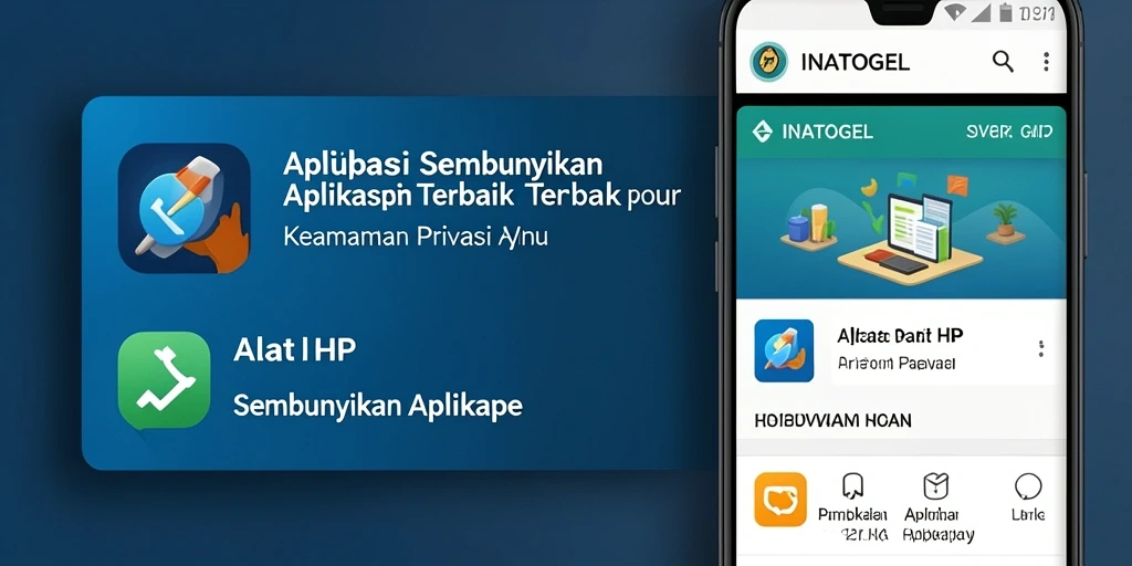Antarmuka INATOGEL yang ramah pengguna untuk menyembunyikan aplikasi.