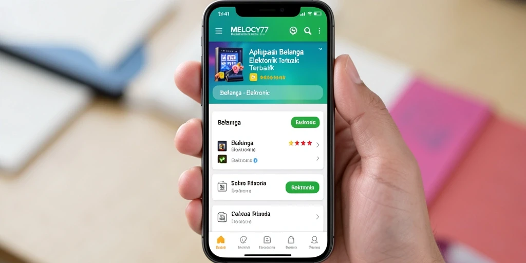 Tampilan antarmuka MELODY77 yang menarik dan fungsional.