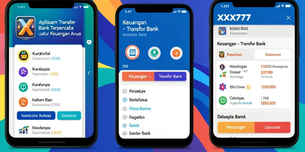Antarmuka pengguna XXX777 yang sederhana dan intuitif.